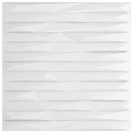 Vidaxl 48 St Wall Panels Stone 12 m² 50x50 cm XPS White