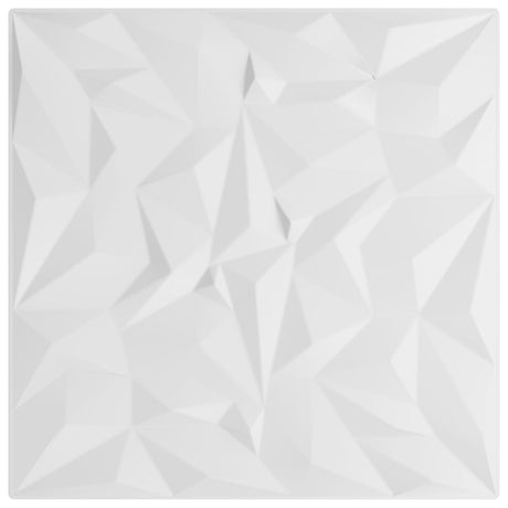 Vidaxl 24 St Wall Panels Amethyst 6 m² 50x50 cm XPS White