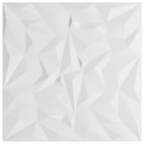 Vidaxl 48 Panneaux muraux St Amethyst 12 m² 50x50 cm xps blanc