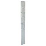 Vidaxl Postes de cerca de 10 st 160 cm de acero galvanizado de plata de color plateado