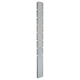 Vidaxl Fence Posts 10 St 200 cm galvanizované ocelové stříbrné barvy