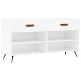 Vidaxx banc à chaussures 102x35x55 cm bois d'ingénierie blanc