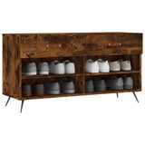 Vidaxx banc à chaussures 102x35x55 cm bois traité, chêne fumé