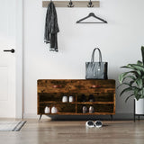 Vidaxx banc à chaussures 102x35x55 cm bois traité, chêne fumé