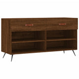 VidaXL banc à chaussures 102x35x55 cm bois d'ingénierie couleur chêne sonoma