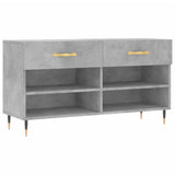 Vidaxx banc à chaussures 102x35x55 cm bois d'ingénierie béton gris