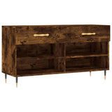 Vidaxx banc à chaussures 102x35x55 cm bois traité, chêne fumé