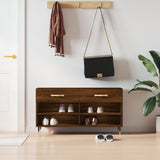 VidaXL banc à chaussures 102x35x55 cm bois d'ingénierie couleur chêne sonoma