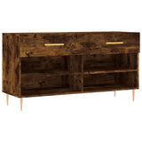 Vidaxx banc à chaussures 102x35x55 cm bois traité, chêne fumé