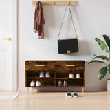 Vidaxx banc à chaussures 102x35x55 cm bois traité, chêne fumé