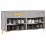 Vidaxx banc à chaussures 102x35x55 cm bois d'ingénierie gris couleur chêne sonoma