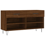 VidaXL banc à chaussures 102x35x55 cm bois d'ingénierie couleur chêne sonoma