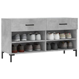 Vidaxx banc à chaussures 102x35x55 cm bois d'ingénierie béton gris