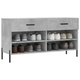 Vidaxx banc à chaussures 102x35x55 cm bois d'ingénierie béton gris