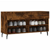 Vidaxx banc à chaussures 102x35x55 cm bois traité, chêne fumé