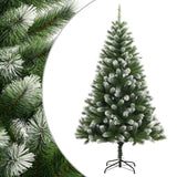 VidaXL Sapin de Noël artificiel avec charnières et neige 210 cm