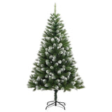 Vidaxl Kunstkerstboom avec des charnières et de la neige 240 cm