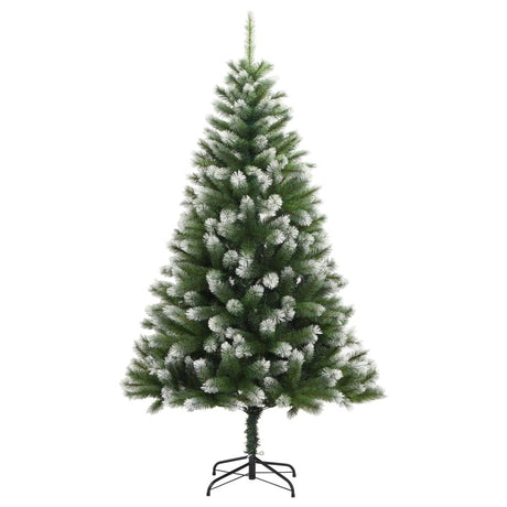 Vidaxl Kunstkerstboom avec des charnières et de la neige 240 cm