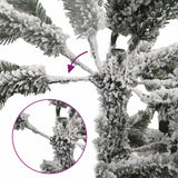 VidaXL Sapin de Noël artificiel avec neige 210 cm