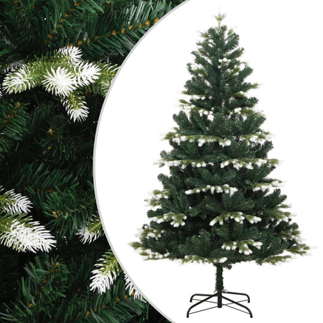 Vidaxx sapin de Noël artificiel avec charnières et neige 150 cm