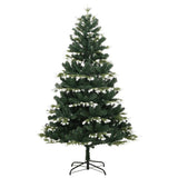 Vidaxx sapin de Noël artificiel avec charnières et neige 150 cm