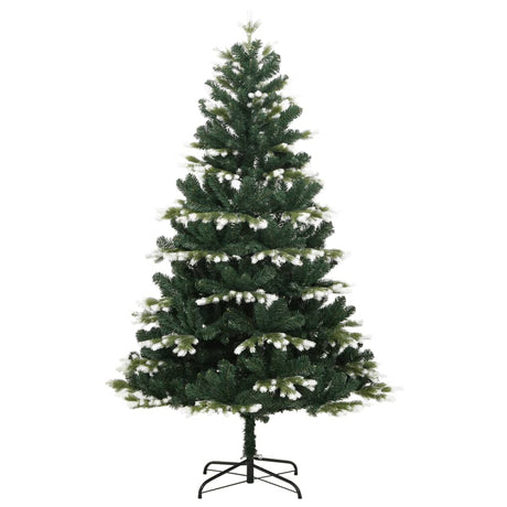 Vidaxx sapin de Noël artificiel avec charnières et neige 150 cm