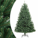 VidaXL Sapin de Noël artificiel avec charnières et support 180 cm vert