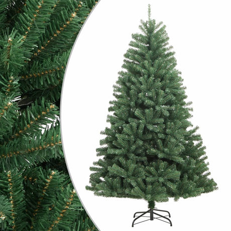 VidaXL Sapin de Noël artificiel avec charnières et support 180 cm vert