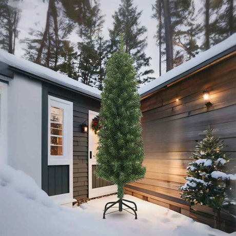 Vidaxl kunstkerstboom étroit avec un PVC standard de 270 cm