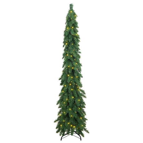 Vidaxl kunstkerstboom avec l'éclairage 130 LED 210 cm