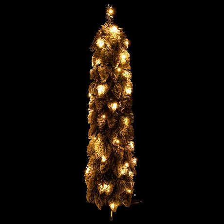 VidaXL Sapin de Noël artificiel avec lumières et neige 45 LED 90 cm