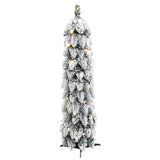VidaXL Sapin de Noël artificiel avec lumières et neige 45 LED 90 cm