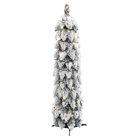 VidaXL Sapin de Noël artificiel avec lumières et neige 45 LED 90 cm