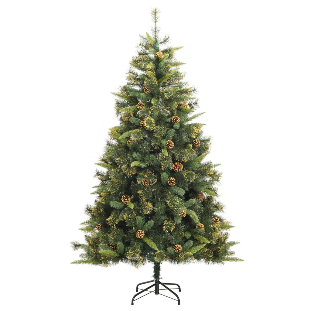 Vidaxl Kunstkerstboom s panty a borovicemi 180 cm