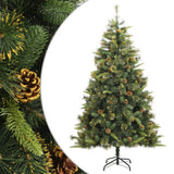 Sapin de Noël artificiel Vidaxx avec charnières et pommes de pin 240 cm