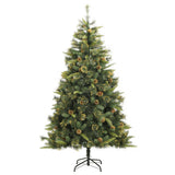 Sapin de Noël artificiel Vidaxx avec charnières et pommes de pin 240 cm