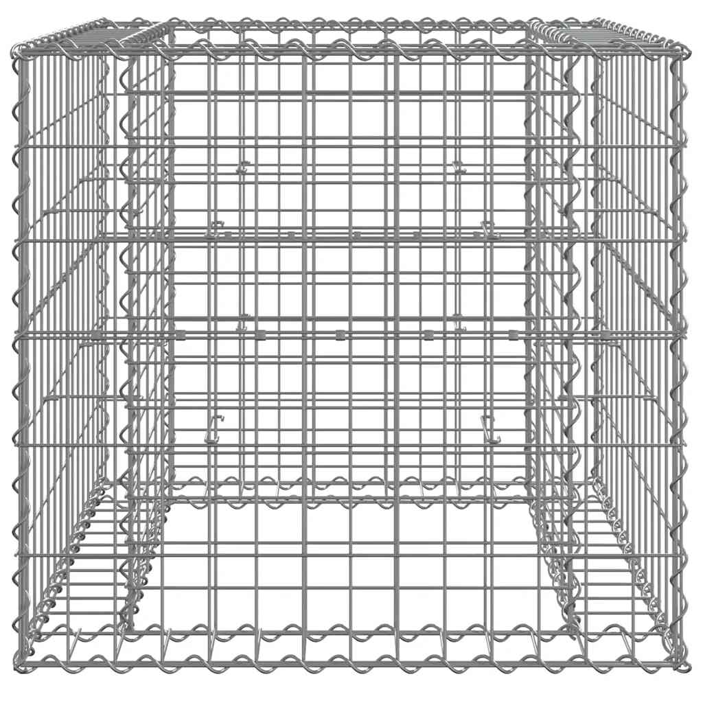 Vidaxl Schanskorf 70x70x65 cm ocynkowane żelazne srebrne kolorowe