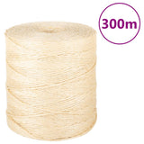 Corde vidaxl 2 mm 300 m 100% sisal