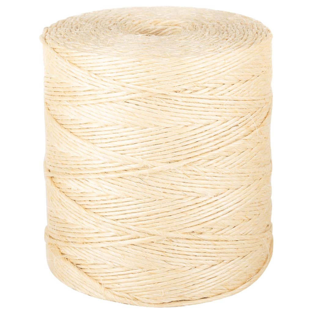 Corde vidaxl 2 mm 300 m 100% sisal