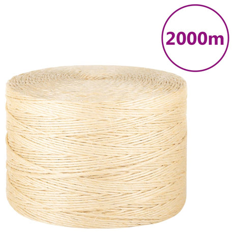 Corde Vidaxxl 3 mm 2000 m 100% sisal