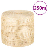 Corde vidaxl 4 mm 250 m 100% sisal