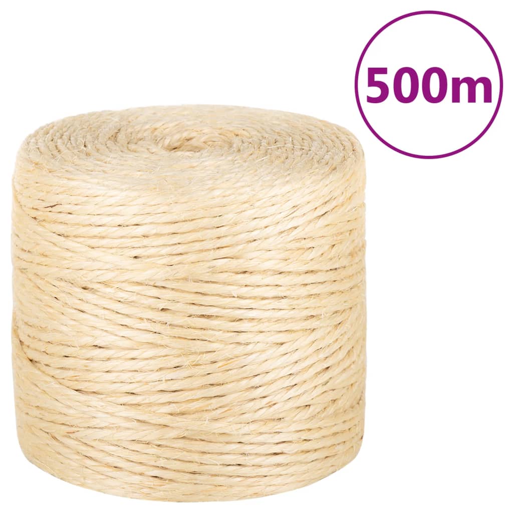 Corde Vidaxxl 4 mm 500 m 100% sisal
