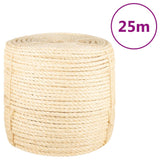 Vidaxl reb 8 mm 25 m 100% sisal