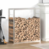 Vidaxx support à bois de chauffage 80x28x86 cm en acier inoxydable