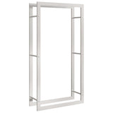 Vidaxx support à bois de chauffage 80x28x154 cm en acier inoxydable