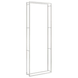 Viple de vidaxl 110x28x312 cm en acier inoxydable