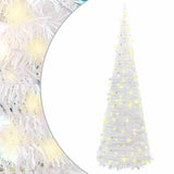 VidaXL Sapin de Noël artificiel pop-up 50 LED 120 cm blanc