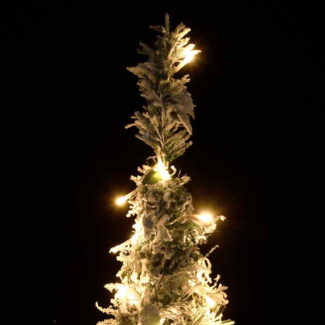 VidaXL Sapin de Noël artificiel pop-up avec neige 100 LED 150 cm