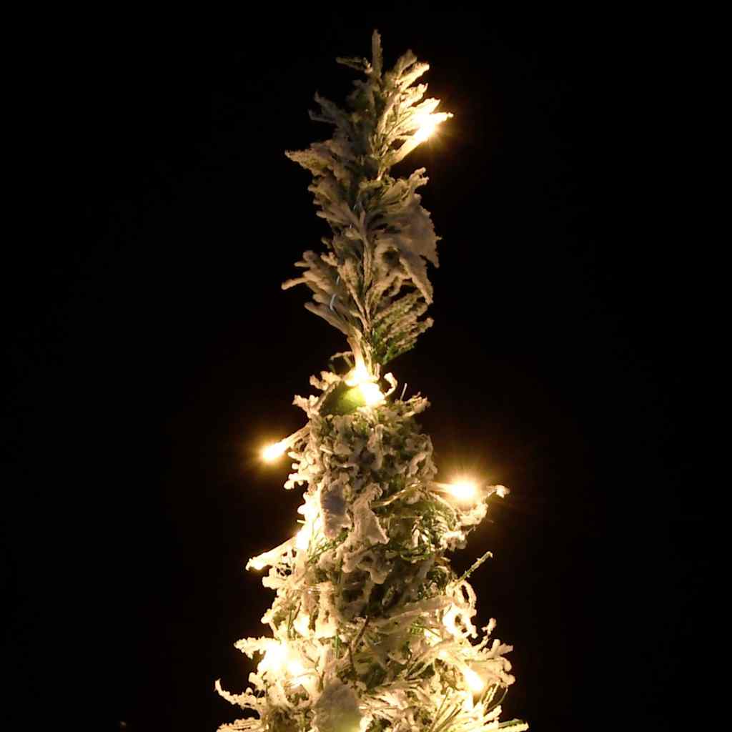 VidaXL Sapin de Noël artificiel pop-up avec neige 150 LED 180 cm