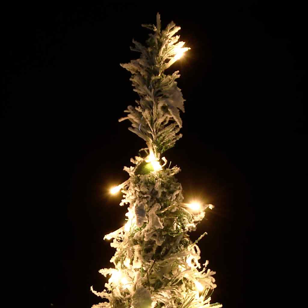 VidaXL Sapin de Noël artificiel pop-up avec neige 200 LED 210 cm